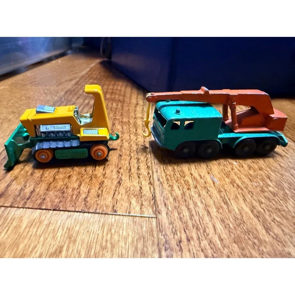 Vintage Matchbox Lesney Construction Lot Foden Concrete Crane Big Bull 1969 1975